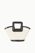 Mini Two-Tone Canvas Bucket Bag