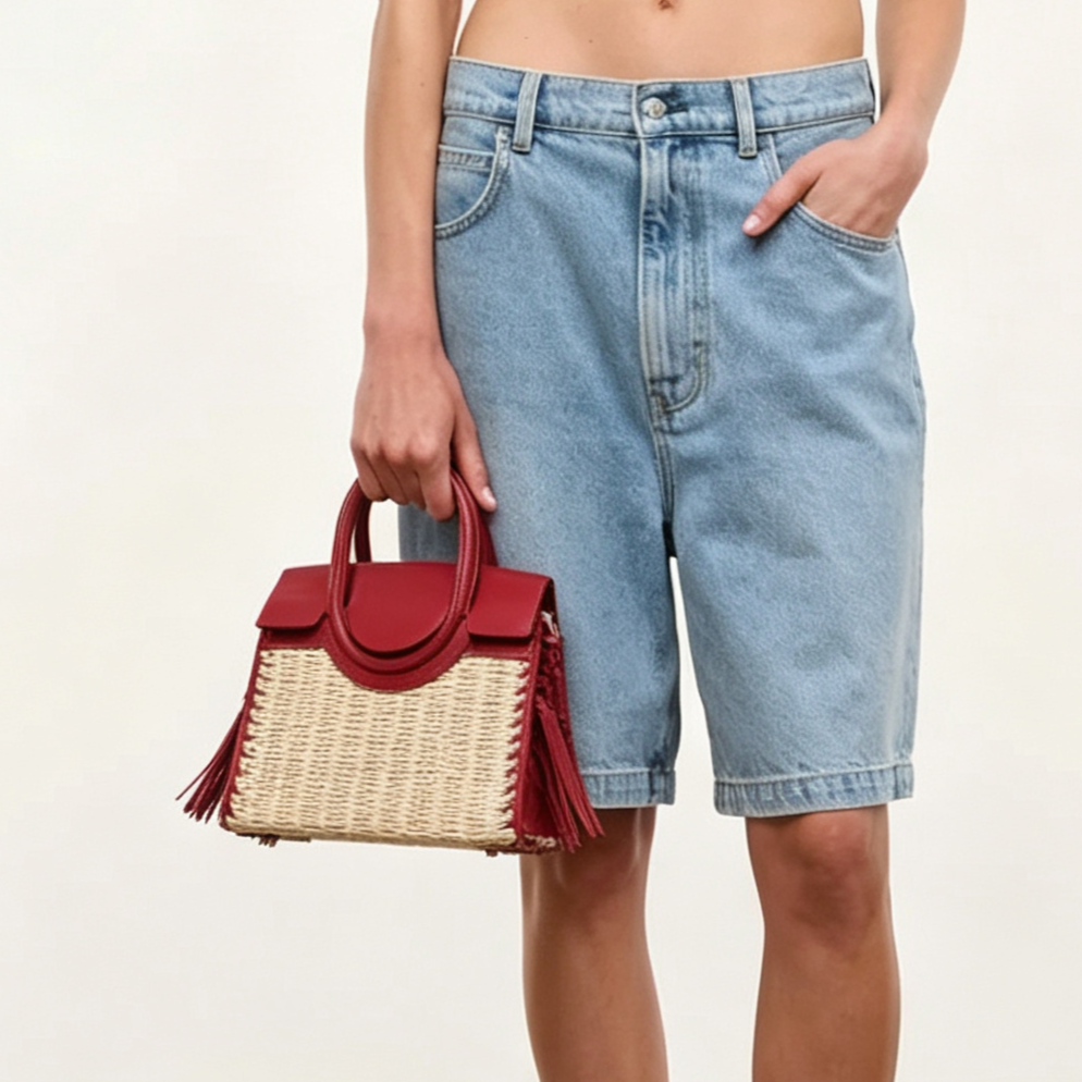 Mini Natural Wicker Handbag